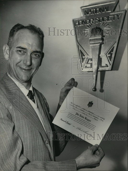 1959, James O. Turnipseed, principal of Bessemer High School - Historic Images