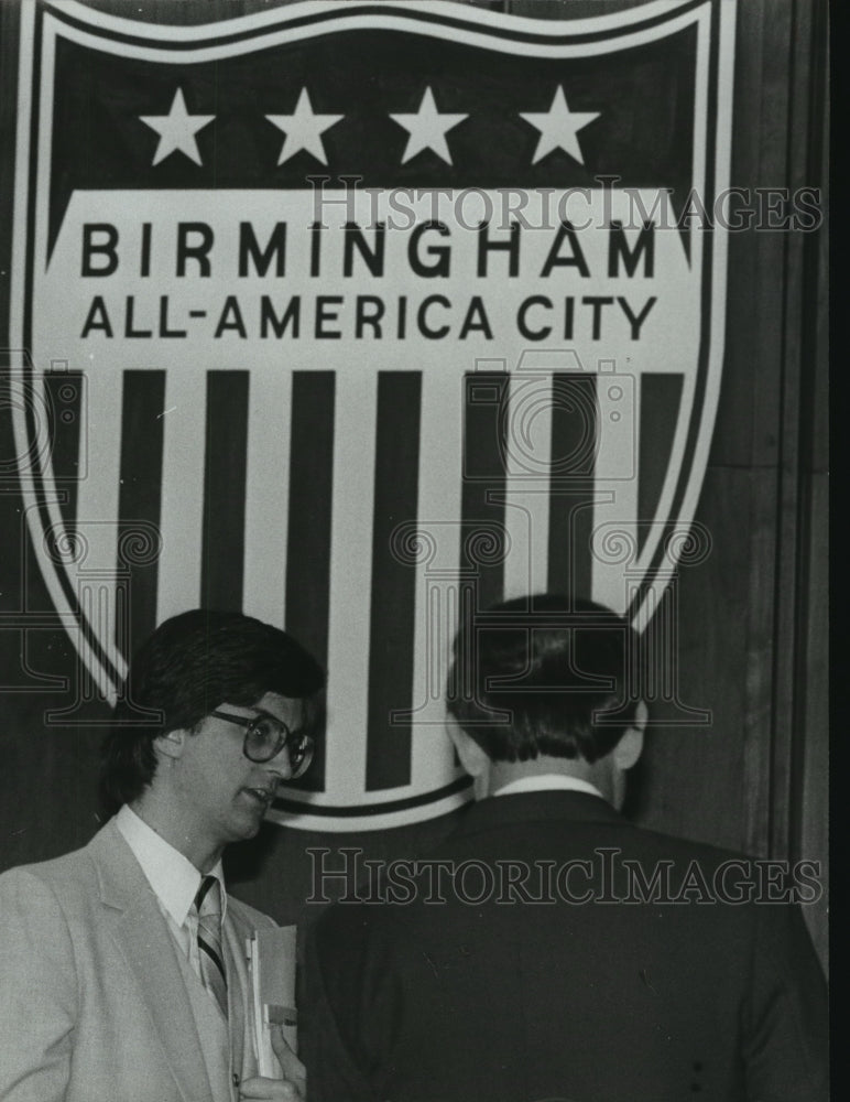 1981 Press Photo Birmingham City Council Members Tom Fletcher, David Herring - Historic Images