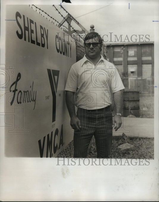 1972, Sam Carmichael, Shelby County YMCA Director - abna24047 - Historic Images