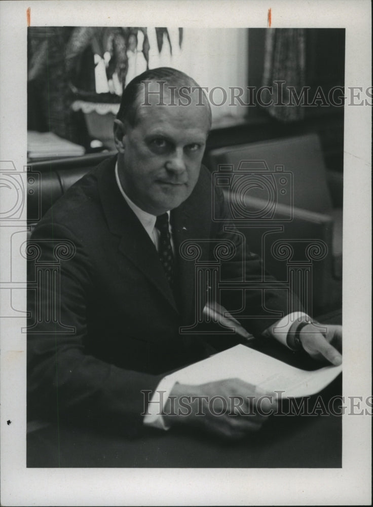 1969 Press Photo Auburn University Faculty, Doctor J. Ingraham Clark - abna24082 - Historic Images