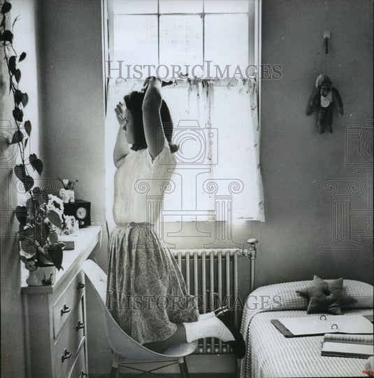 1965 Press Photo Girls have individual rooms at ASTG in Chalkville Alabama - Historic Images