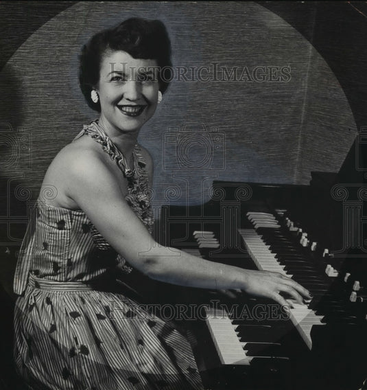 1954 Press Photo "Christine" Pierson, Musician - abna24231-Historic Images