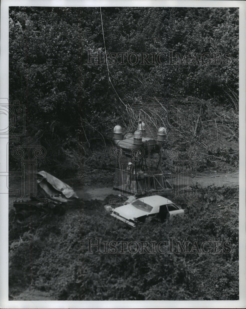 1978 Birmingham firefighters at scene of accident, Alabama - Historic Images