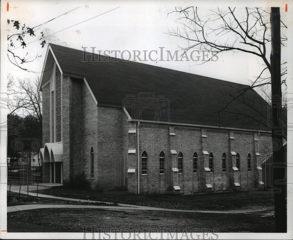 1969 Press Photo Wilson Chapel Methodist Church&#39;s new sanctuary, Birmingham - Historic Images