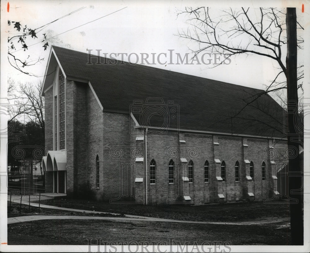 1969 Press Photo Wilson Chapel Methodist Church's new sanctuary, Birmingham - Historic Images