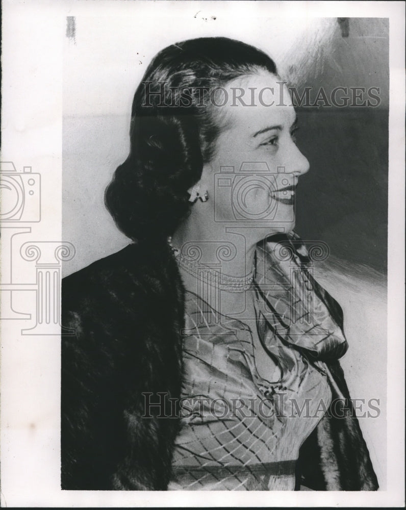 1952 Press Photo Mrs. Dorothy Vredenburgh Sec&#39;y National Democratic Committee - Historic Images