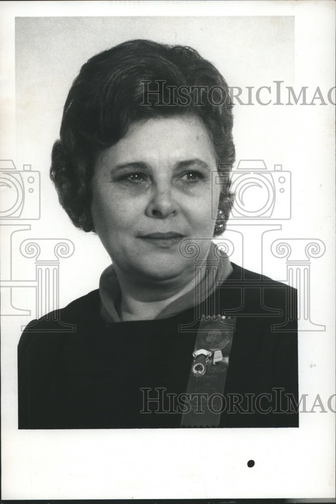 1969 Press Photo Mrs. Frank Barnes, Birmingham PTA President, Alabama - Historic Images