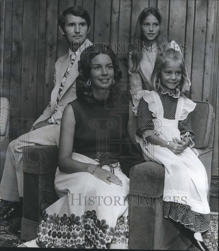 1972, Mr. and Mrs. George Daniels with their Daughters - abna24636 - Historic Images