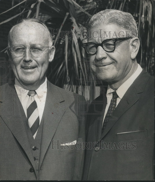 1961 Press Photo James B. Clow and Sons Directors John Madden, Warren Whitney-Historic Images