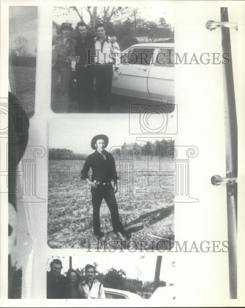 Press Photo Pierce family in front of car and in field - abna24965 - Historic Images