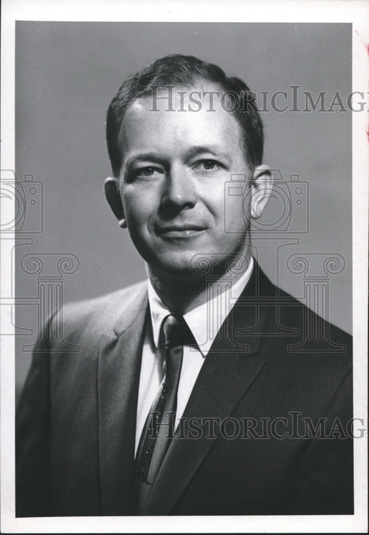 1971 Press Photo Aubrey D. Barnard of Birmingham, Alabama Trust National Bank - Historic Images