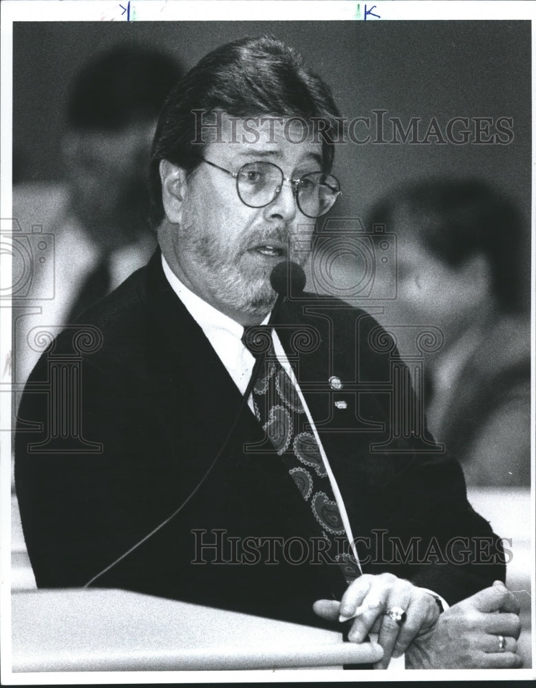 1992 Senator Danny Corbett, Democrat, Phenix City, filibustering - Historic Images