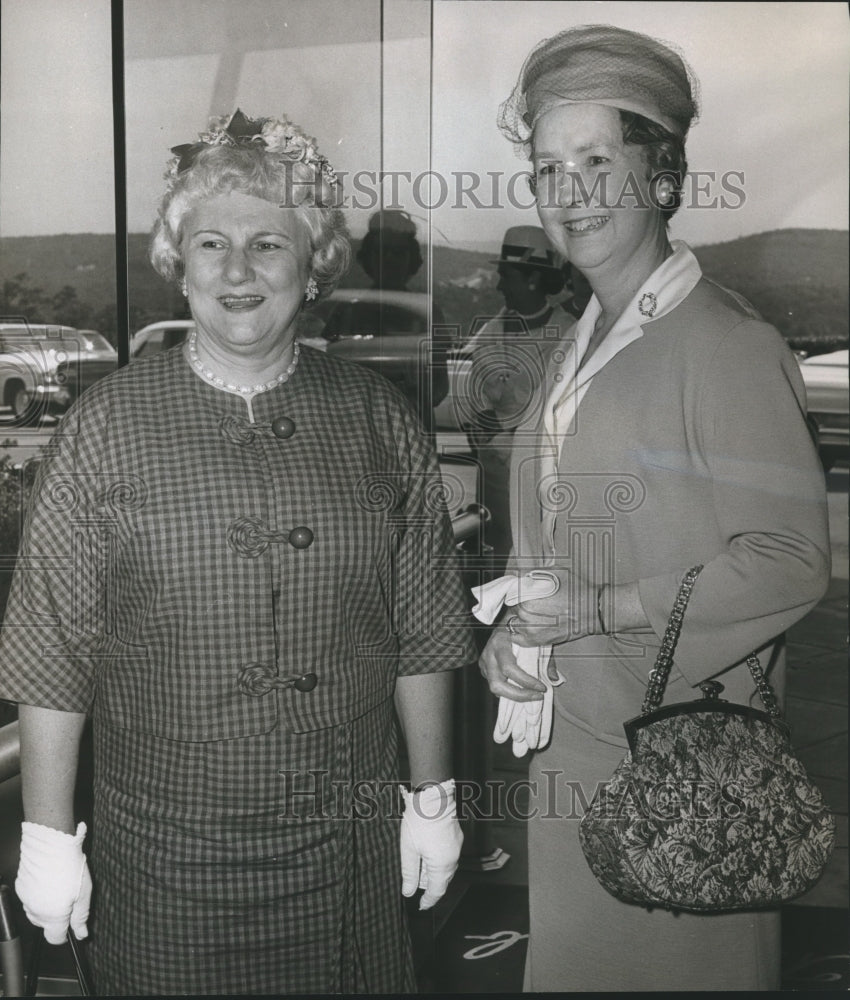 1964, Mrs. Leroy Costner, Clubwoman with Mrs. Howell F. Rains - Historic Images