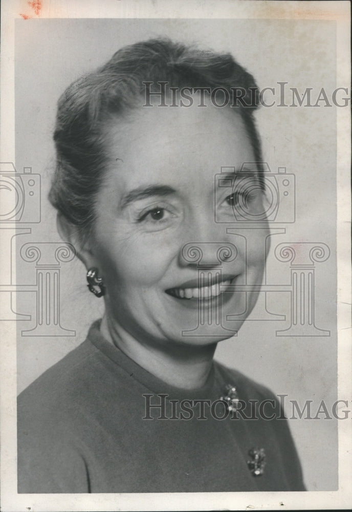 1960 Press Photo Mrs. Liston H. Cook, President, Woman's Club of Birmingham - Historic Images