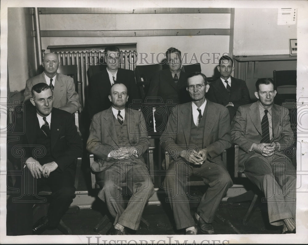 1953 Press Photo Members of Tallapoosa County Commissioners Court, Alabama-Historic Images