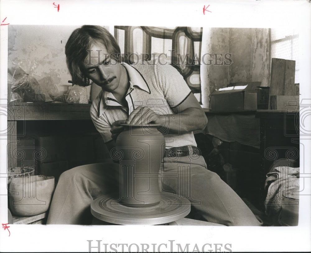 1978, Timothy Weber, Alabama Potter - abna25465 - Historic Images