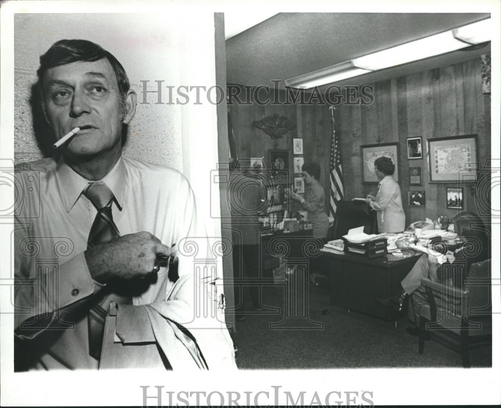 1980, George Barron, Bessemer, Alabama Police Chief - abna25551 - Historic Images