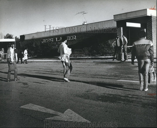 1982, Jess Lanier High School - School After Fire, Bessemer, Alabama - Historic Images