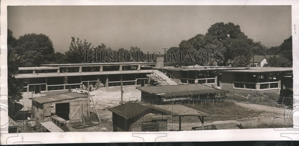 1952 Press Photo Jonesboro School - Construction of School, Bessemer, Alabama - Historic Images