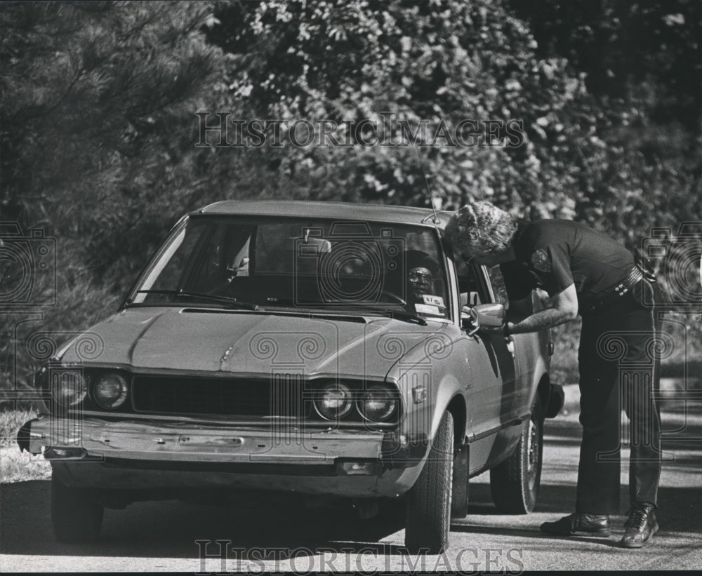 1988, Jess Lanier High School - Officer J.R. Lindgren at High School - Historic Images