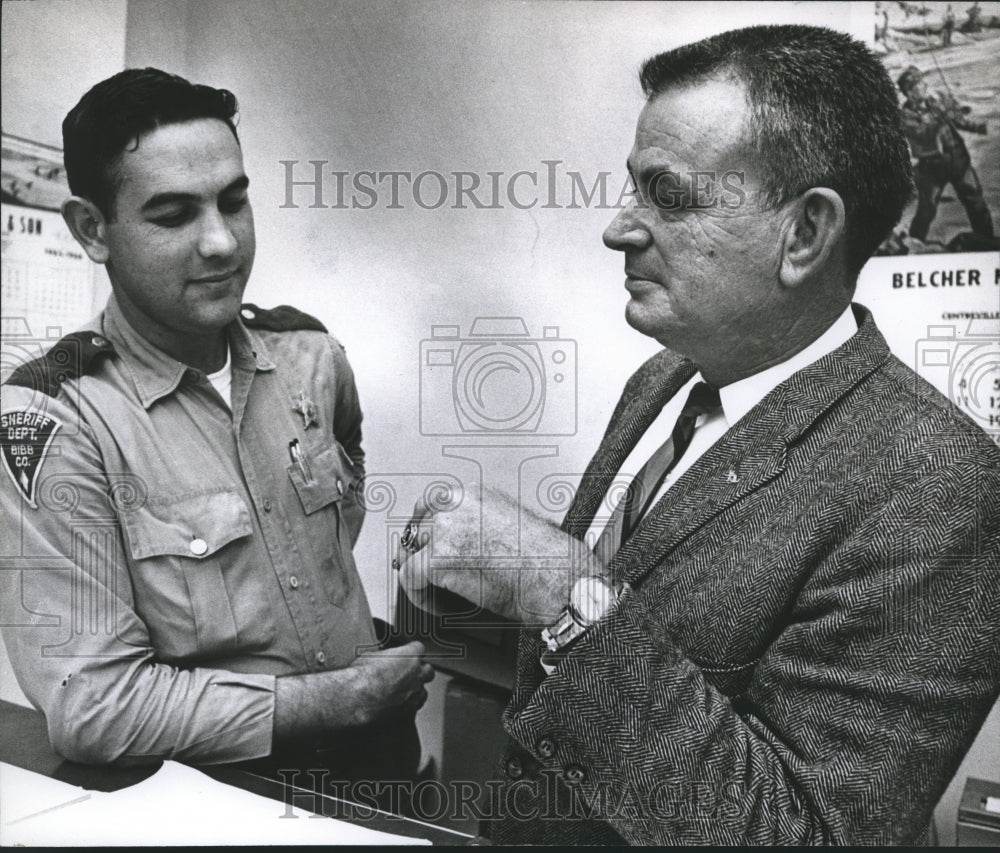 1966 Press Photo Sheriff Harold Dailey and Deputy Gardner - abna25645 - Historic Images