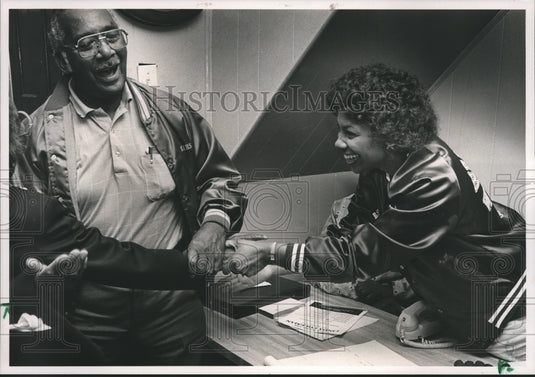 1989, Linda Coleman and Supporter Hearing Election Results, Alabama - Historic Images