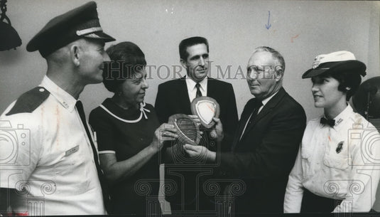 1968, Mrs. Grady Barger, Clive Posey and Others at Awards Ceremony - Historic Images
