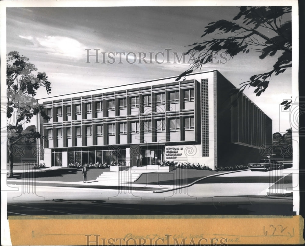 1962 Press Photo University of Alabama Buildings, Engineering in Tuscaloosa - Historic Images