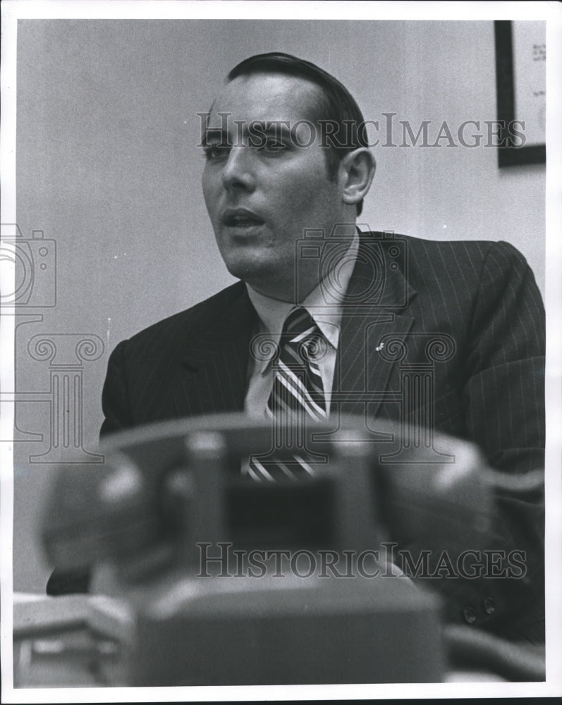 1971 Press Photo Candidate Lamar Wagner in Montgomery, Alabama - abna25952 - Historic Images