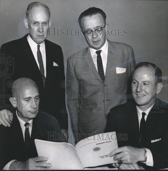 1963 Press Photo Officers of Birmingham chapter of Association of Accountants - Historic Images