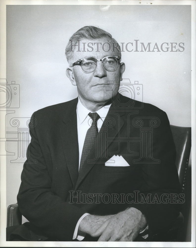 1963, Cranford Burns, Superintendent Mobile County Schools, Alabama - Historic Images