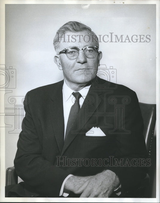 1963, Cranford Burns, Superintendent Mobile County Schools, Alabama - Historic Images