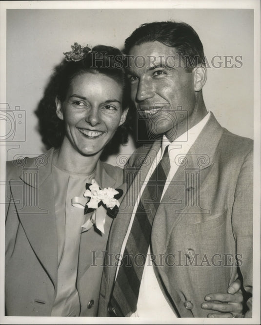 1948, Politician and wife Mr. and Mrs. Laurie Battle, Congressman - Historic Images