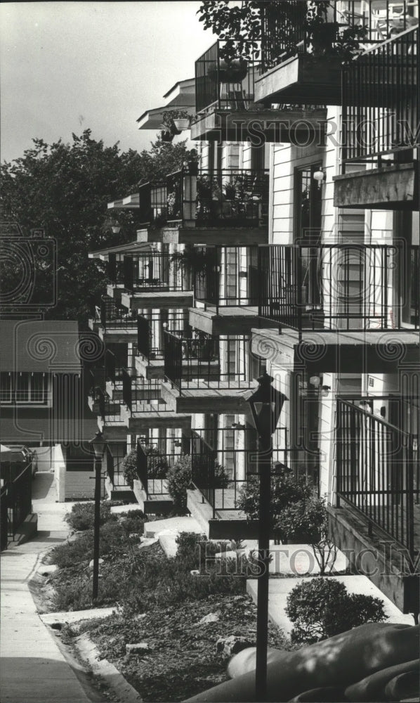 1979 Birmingham, Alabama Apartments, Exterior Balconies - Historic Images