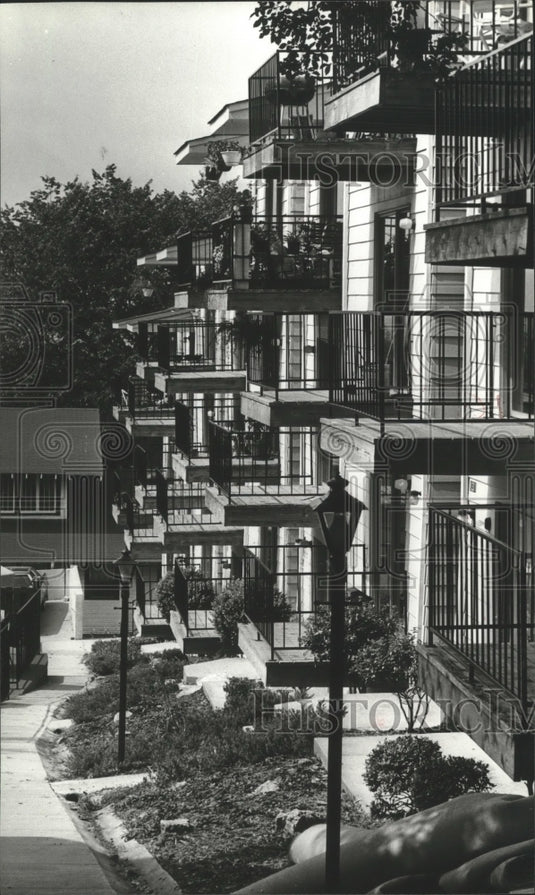1979 Birmingham, Alabama Apartments, Exterior Balconies - Historic Images