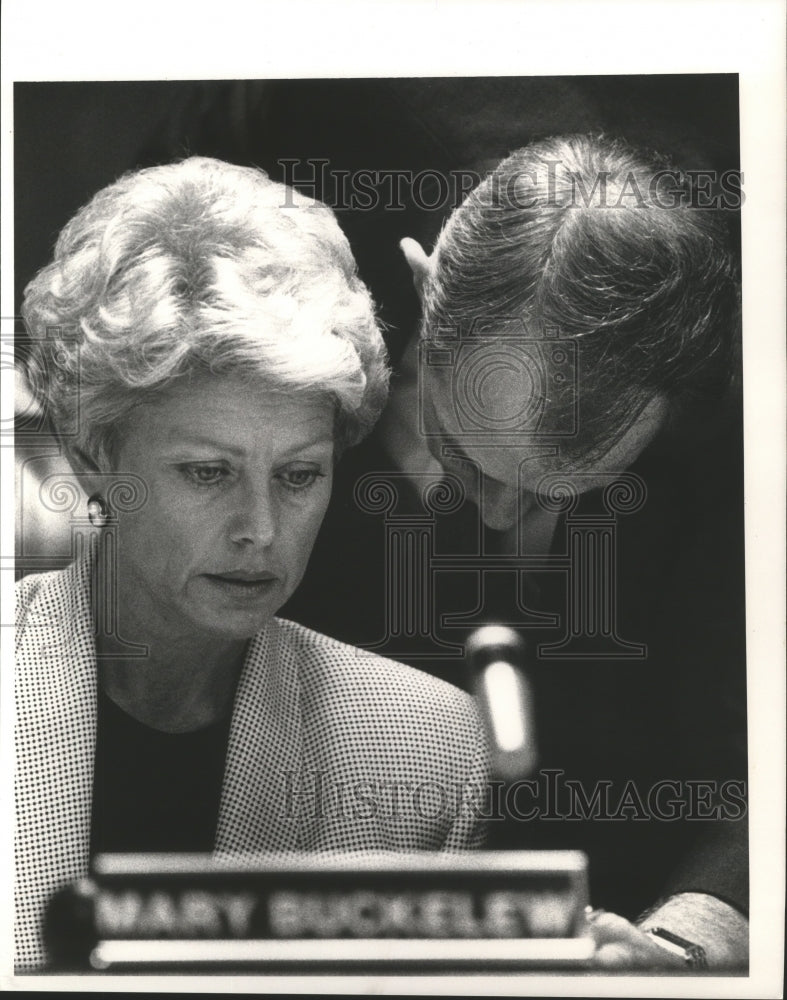 1991 Jefferson County commissioners Mary Buckelew and Jim Gunter - Historic Images