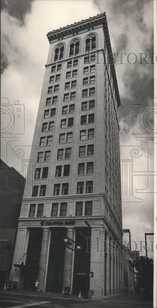 1983 Press Photo Colonial Bank at the Empire Building, Birmingham, Alabama - Historic Images