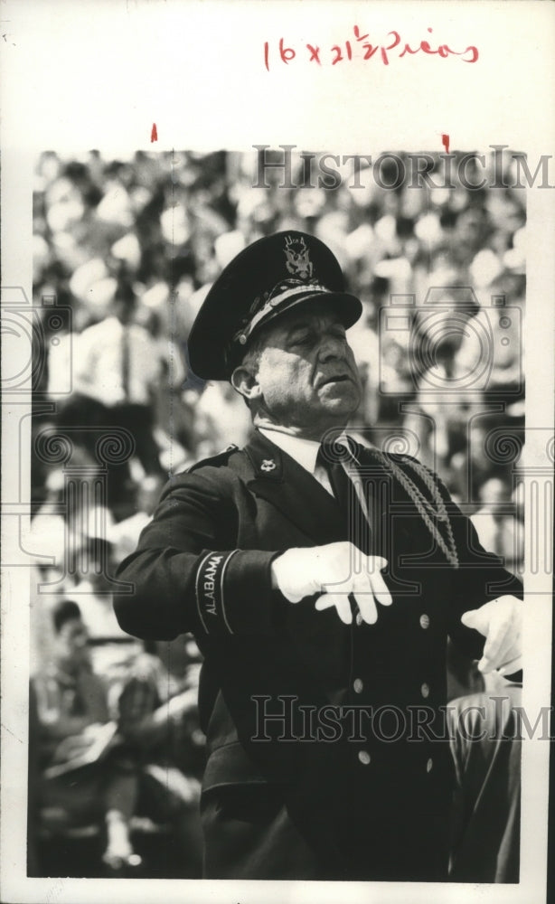 1968 Press Photo Carlton K. Butler, Band Director, University of Alabama - Historic Images