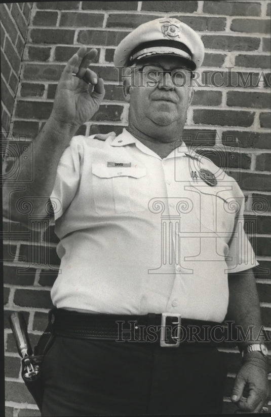 1975, O. W. Oscar Davis, Hoover Chief of Police - abna26735 - Historic Images