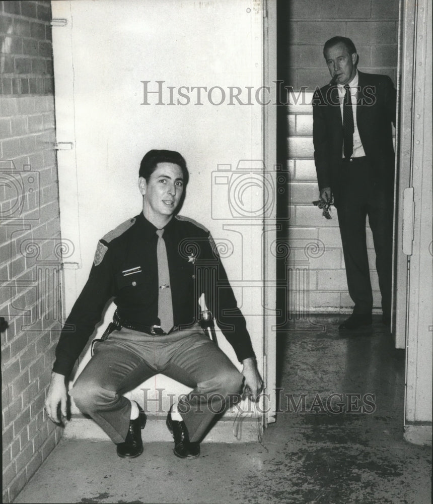 1969, Shelby County Deputy Luther Dennis and Sheriff Red Walker - Historic Images