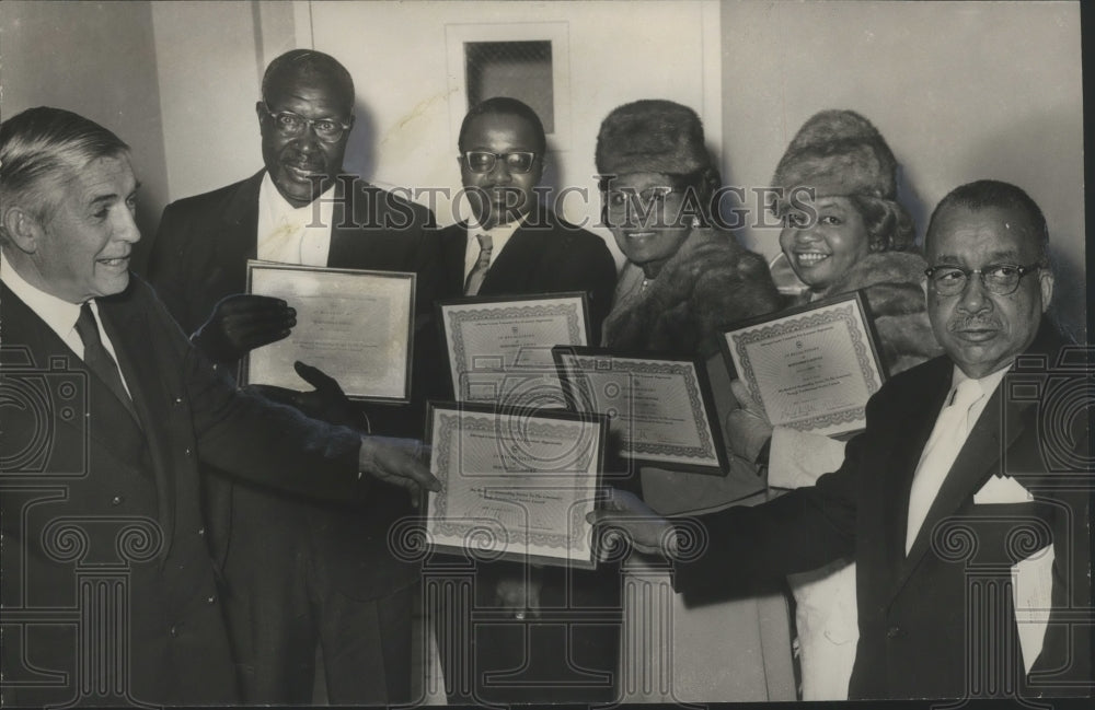 1971, University of Alabama President Views Council Awards, Alabama - Historic Images