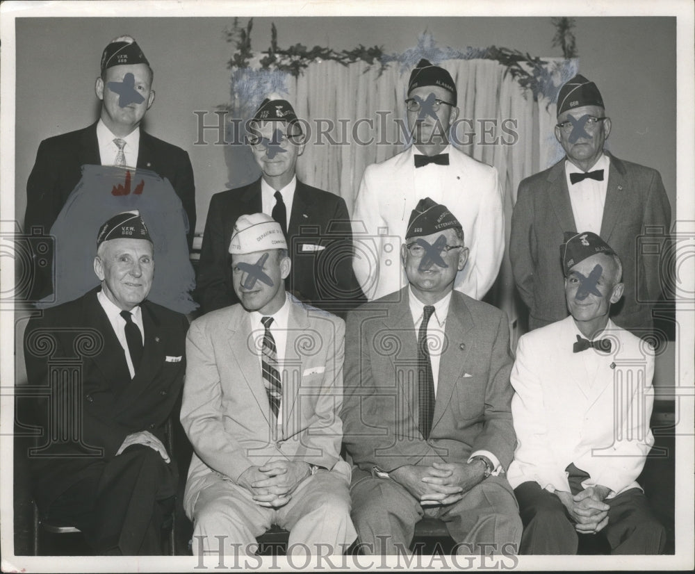 1957 Press Photo Veterans of Foreign Wars Members, Birmingham, Alabama - Historic Images