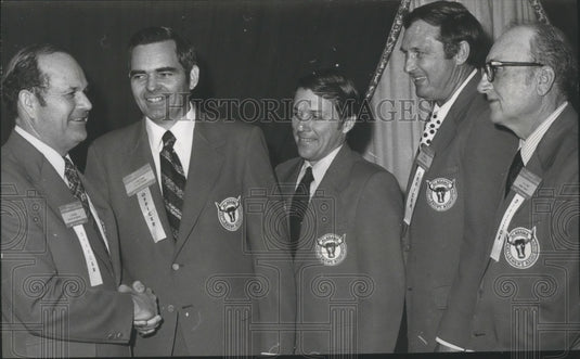 1975, E. "Ham" Wilson & new members, Alabama Cattleman's Association - Historic Images