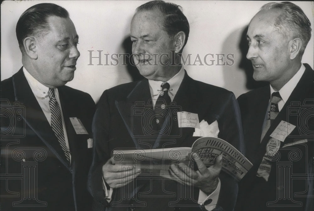 1955 Press Photo George L. Wilson, purchasing agent, Jefferson County, others - Historic Images