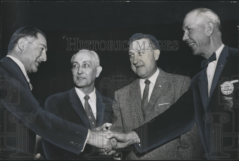 1960 Press Photo Clinton E. Wiberg, city of Birmingham purchasing agent, Others - Historic Images