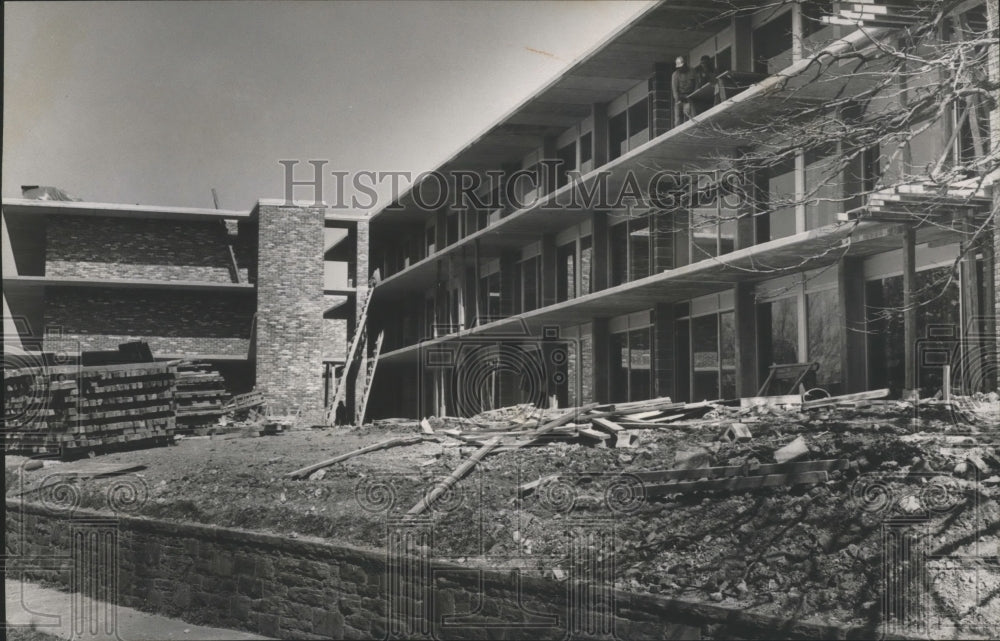 1982, Under construction at 2901 Rhodes Circle, Apartment Buildings - Historic Images