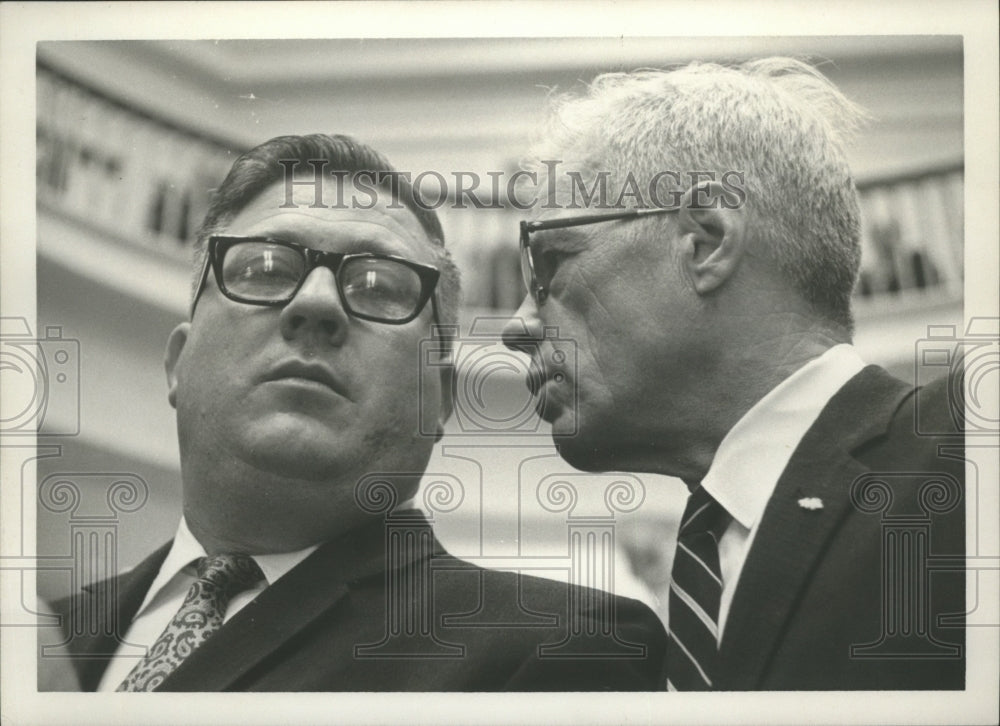 1966 Press Photo Senator Jimmy Clark with Senator Larry Dumas - abna27058 - Historic Images