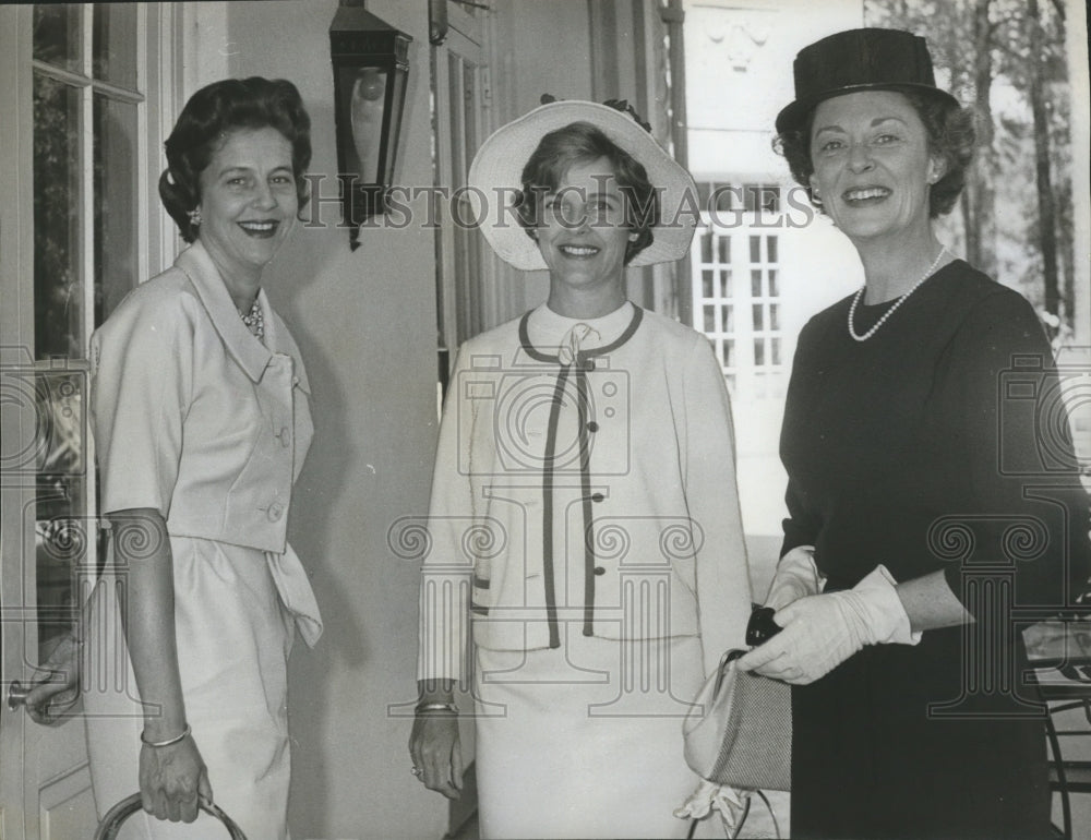 1963 Press Photo Clubwomen Mrs. Wade M. Cline, Mrs. Sam P. Dixon, Others - Historic Images