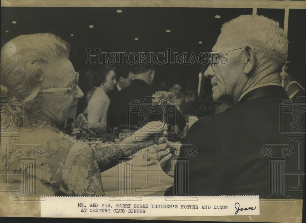 1967, Mr. and Mrs. Harry Burns, Parents of Governor of Alabama - Historic Images