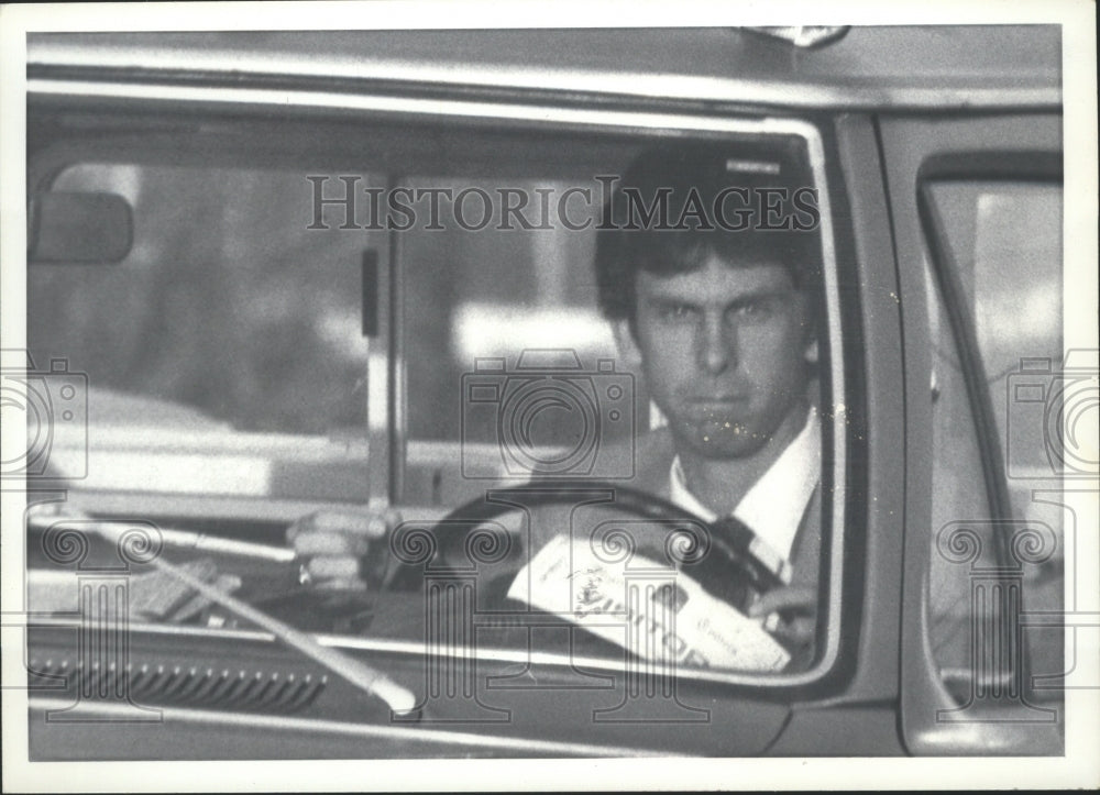 1982, Patrick Waldrop in Panama City driving Truck - abna27144 - Historic Images